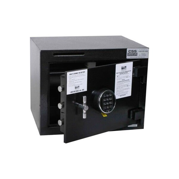 Fire King Security Products Cennox Deposit Slot Safe B1519S-FK1 19"W x 15"D x 15"H Electronic Lock - 1.95 Cu. Ft. Black B1519S-FK1 - main